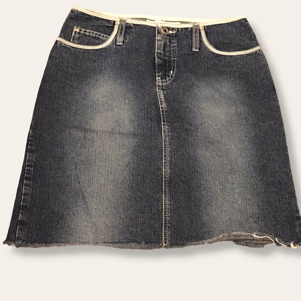 HYDRAULIC Denim Cutoff Skirt - 5/6
